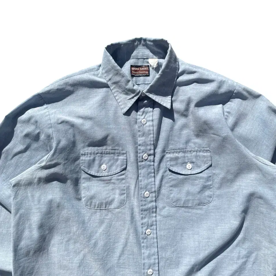 60's Work Shirts Woven Chambray Shirts