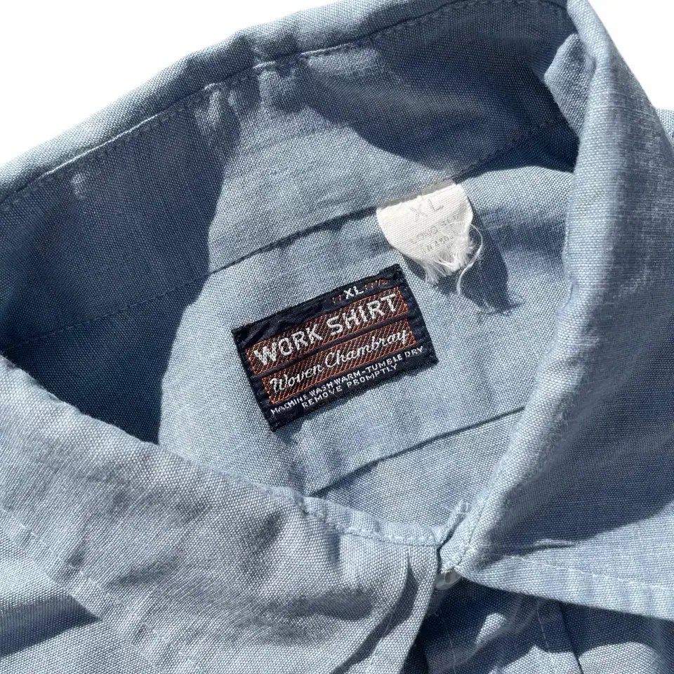 60's Work Shirts Woven Chambray Shirts