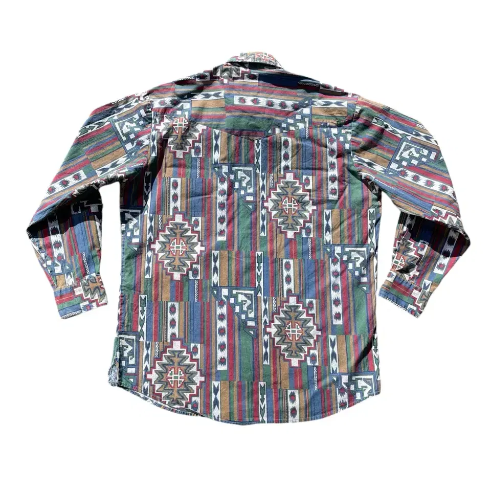 90's Karman Navajo Aztec Pattern Shirts