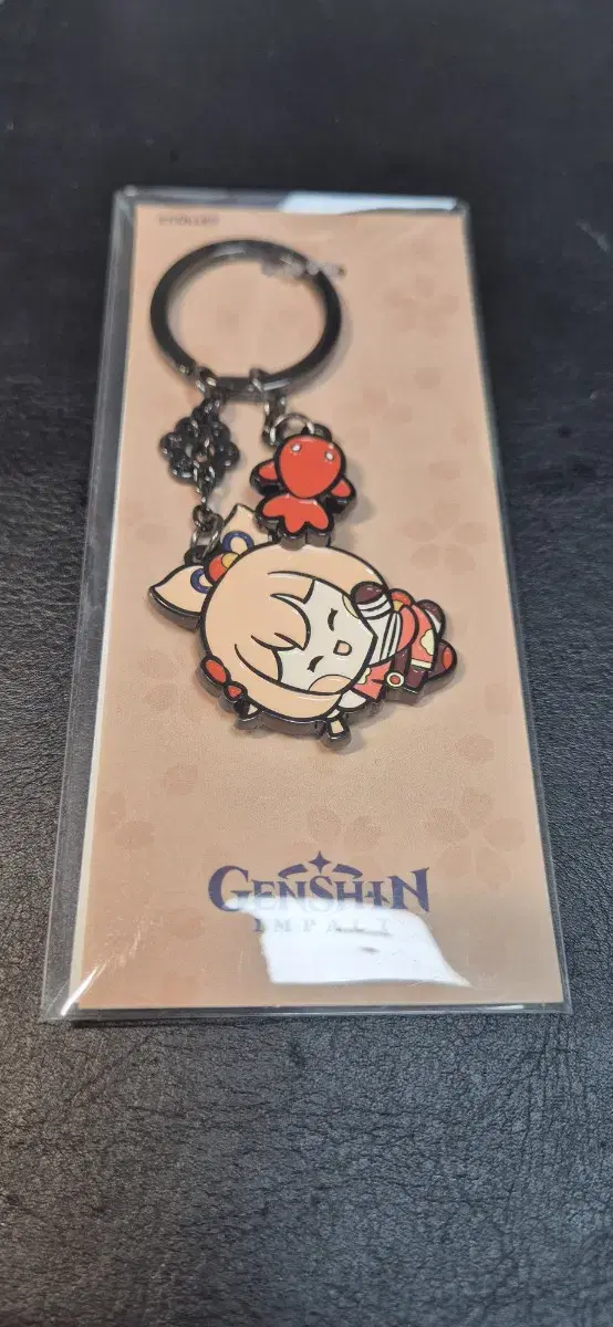 Genshin Impact Minini Yoimiya Metal Keyring