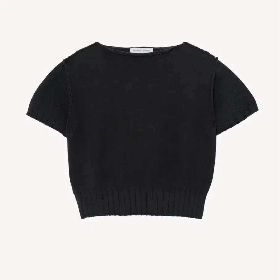 문달 Duvet Half Sleeve Knit in Charcoal