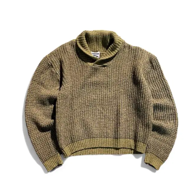 60's Lambswool Shawl Collar Knit