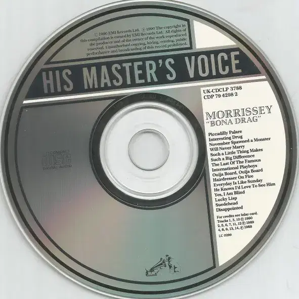 Morrissey - Bona Drag (CD) 영국반 EX++