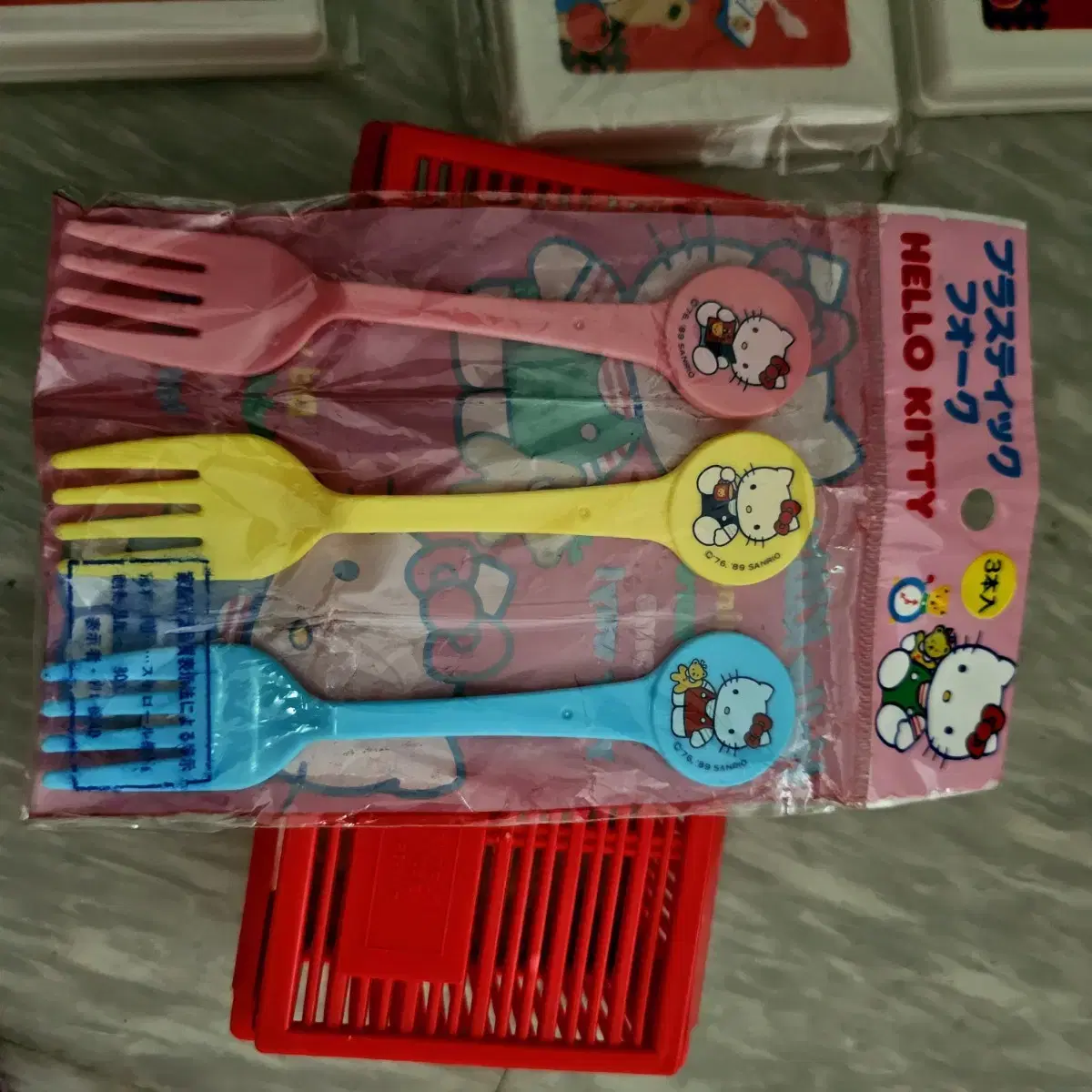 1994키티삼각김밥틀키티타이니참샌드위치케이스 키티접이식런치박스베어키티