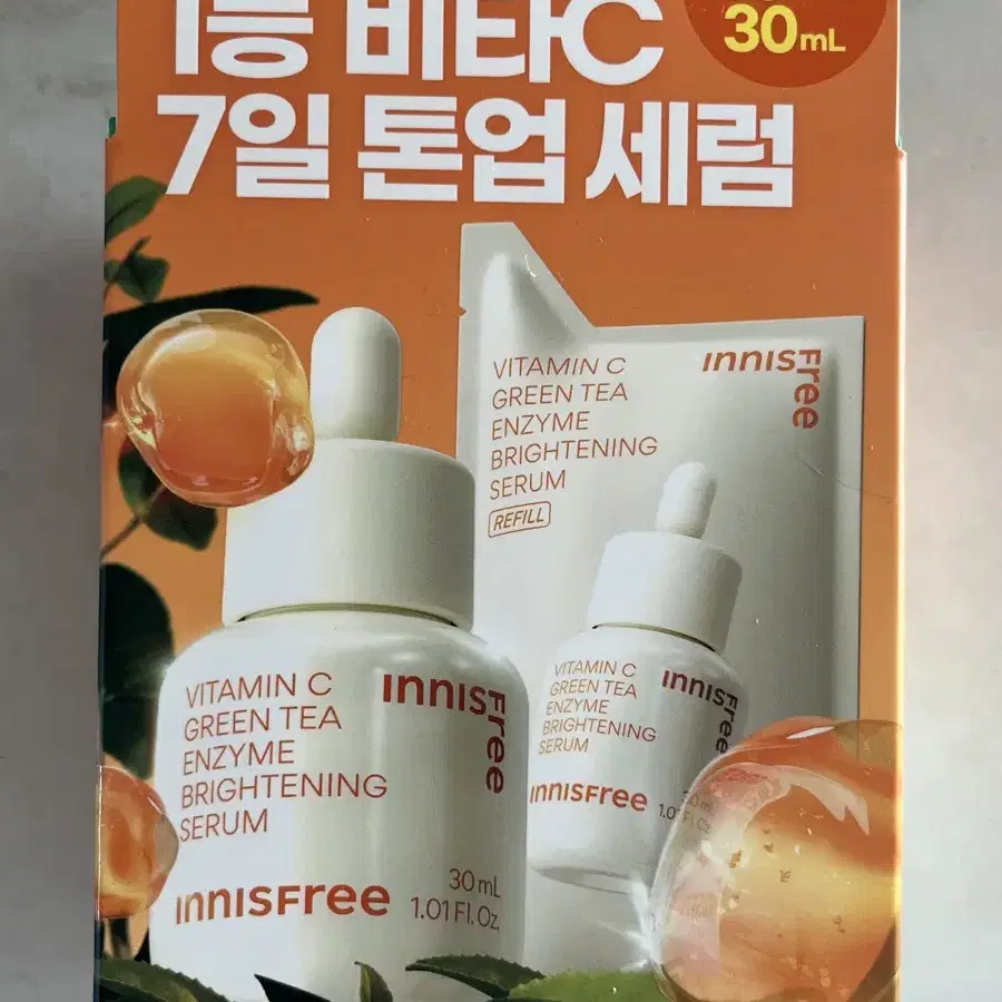 이니스프리 비타C 7일 톤업 세럼 30ML 리필 기획