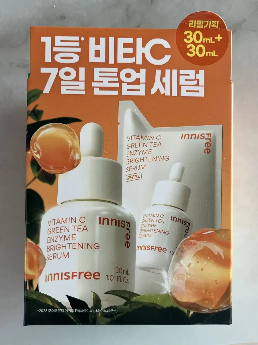 이니스프리 비타C 7일 톤업 세럼 30ML 리필 기획