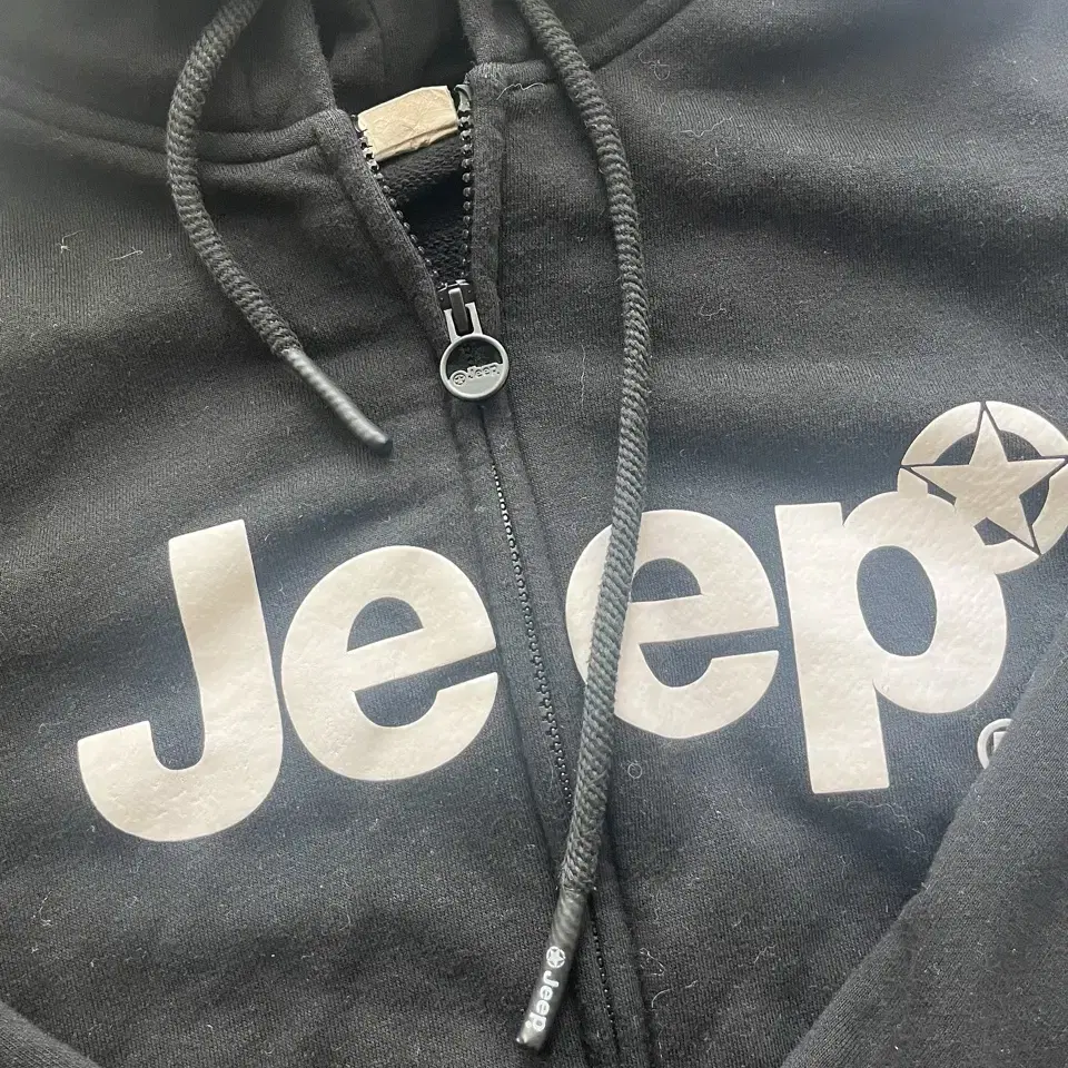 Jeep 블랙 후드집업