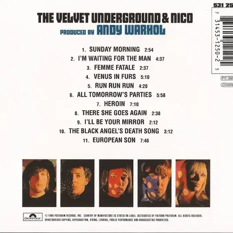 Velvet Underground & Nico(CD)영국반2000sNM-