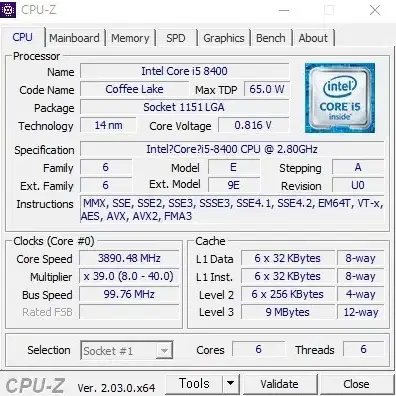 I5 8400 + H310보드