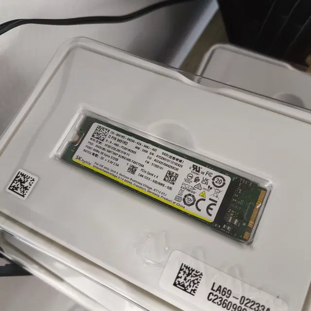 SK NVMe 512GB PC801 M.2 SSD 탈거품