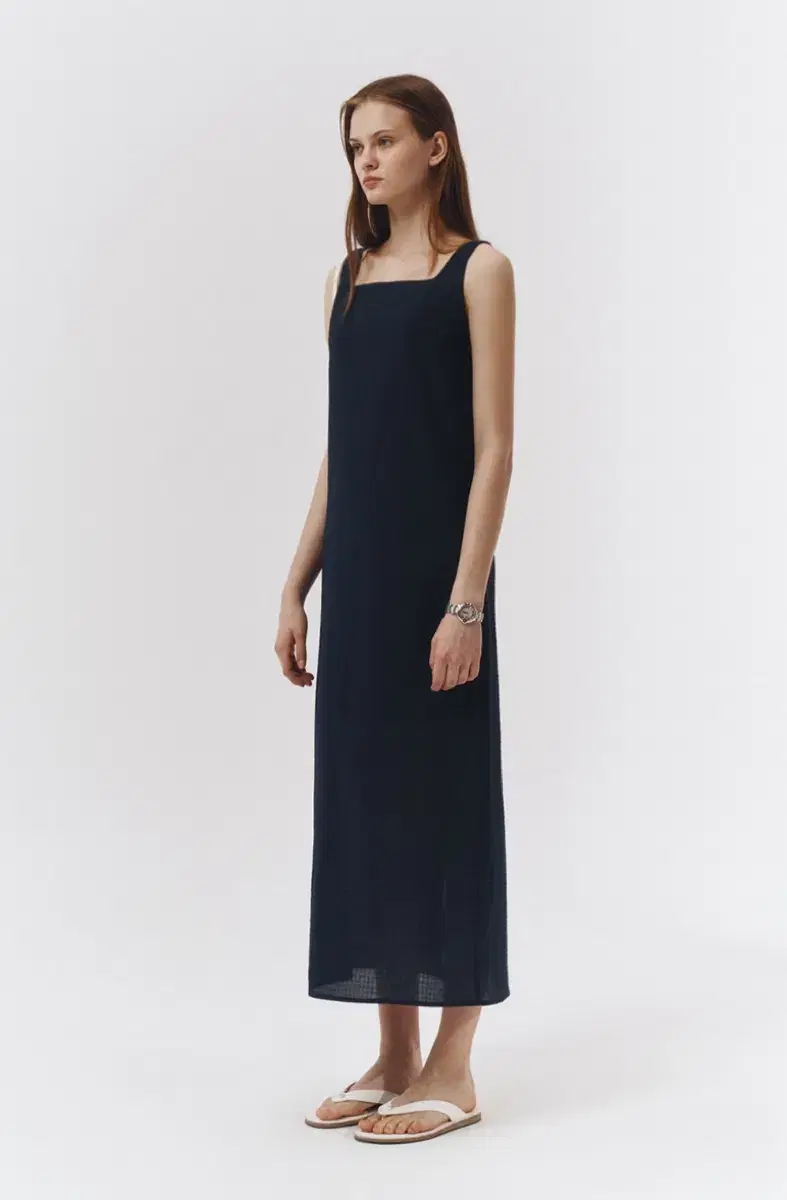 S) 던스트 원피스 long & lean sleeveless dress