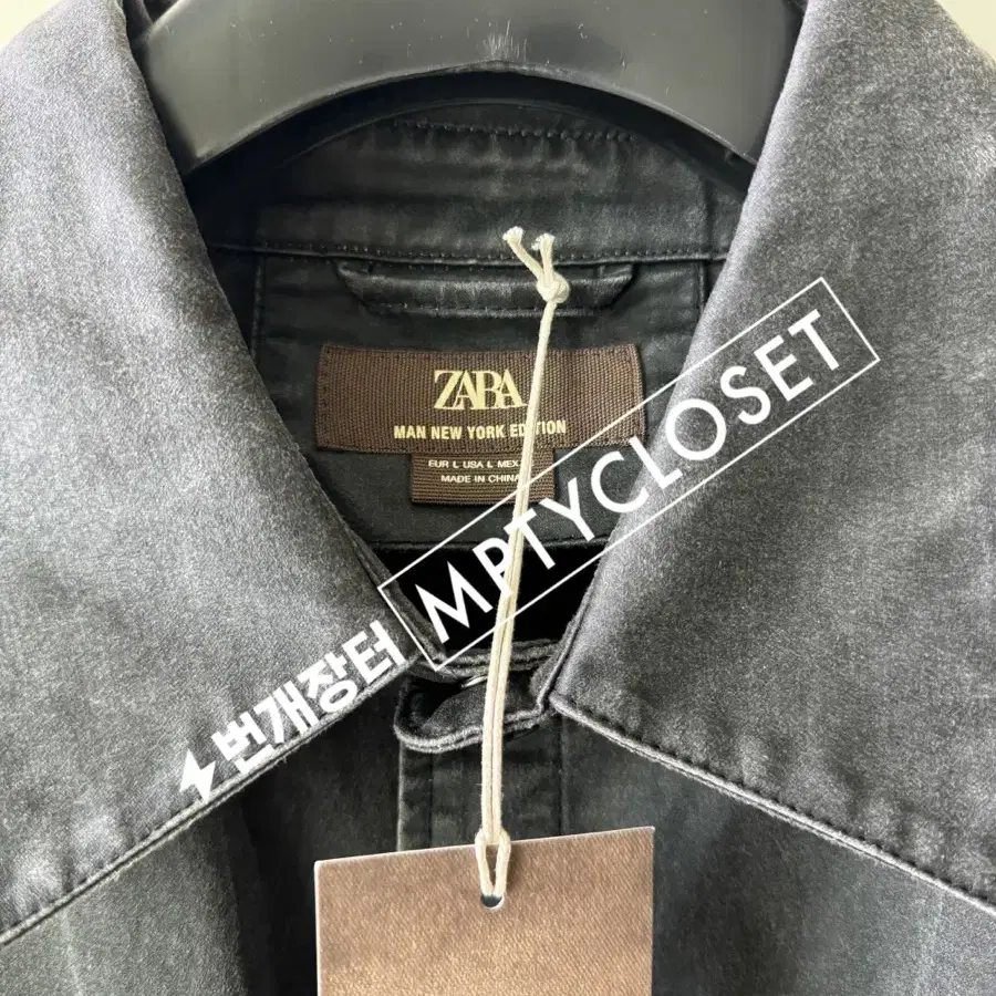 ZARA 뉴욕에디션 24fw 왁스드 오버셔츠