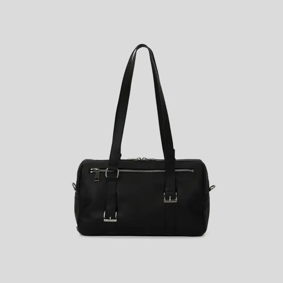 L.E.E.Y PLAQUE BELT TOTE BAG BLACK