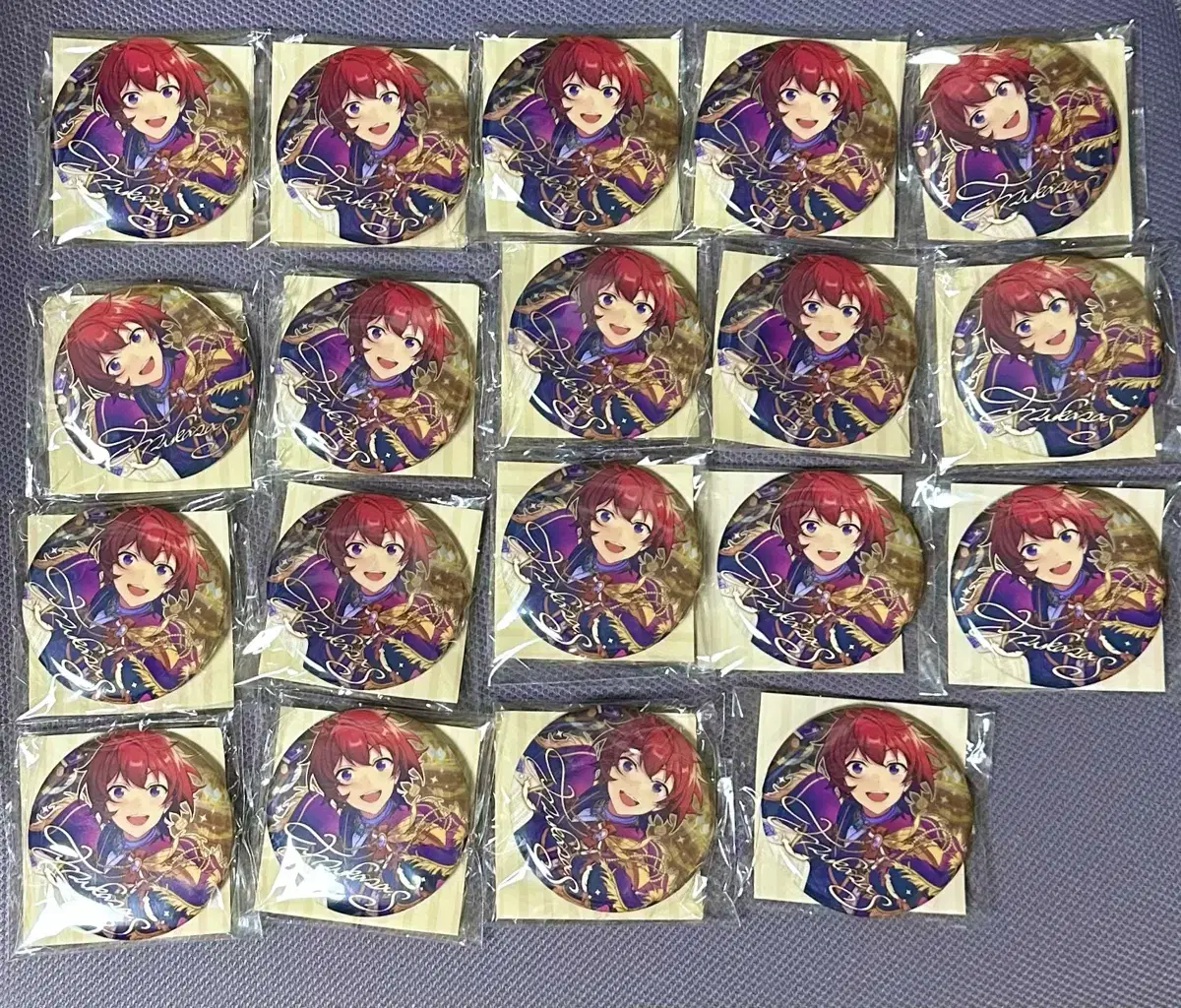 Rush)19 Angsta Suou Tsukasa Dream Blooming Canbadges wts Sells