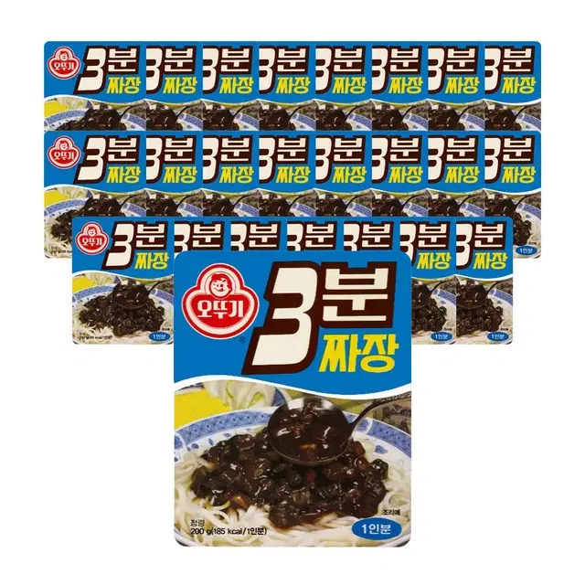 번개최저가 오뚜기 3분레트로짜장200GX24개 16900원1개829원단가