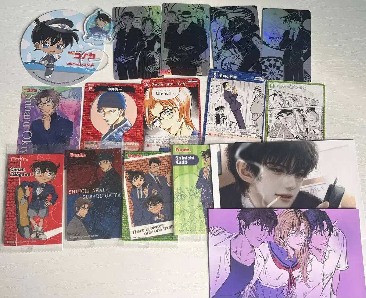 Detective Conan Wehas Original Art hologram photocard Clearcard TCG Acrylic Stand