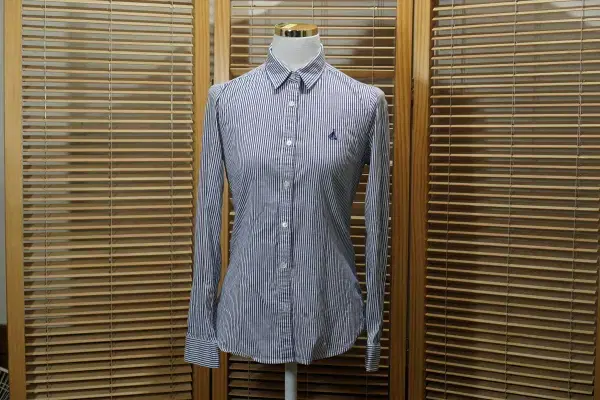 W795 Beanpole Women's Size 90 White Striped Shirt