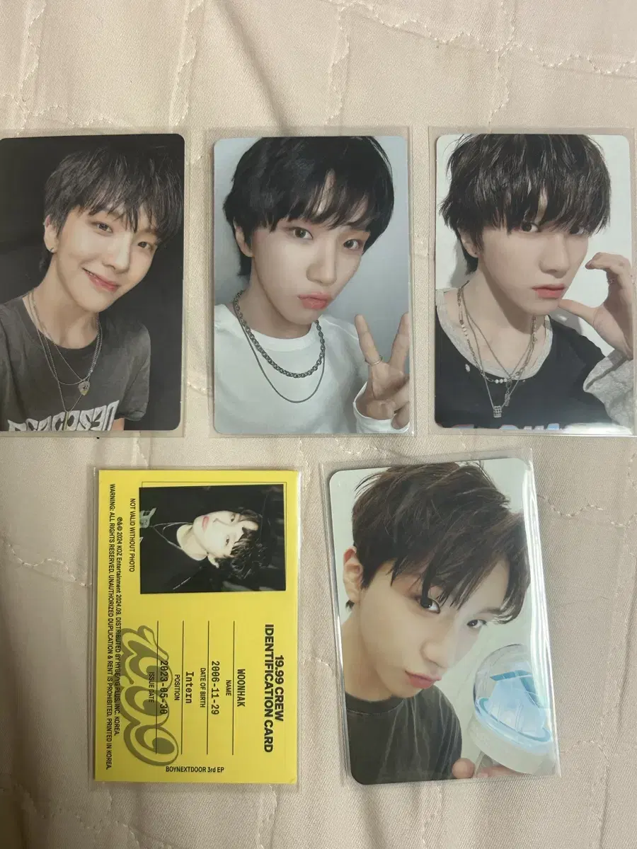 boynextdoor woonhak photocard bulk WTS