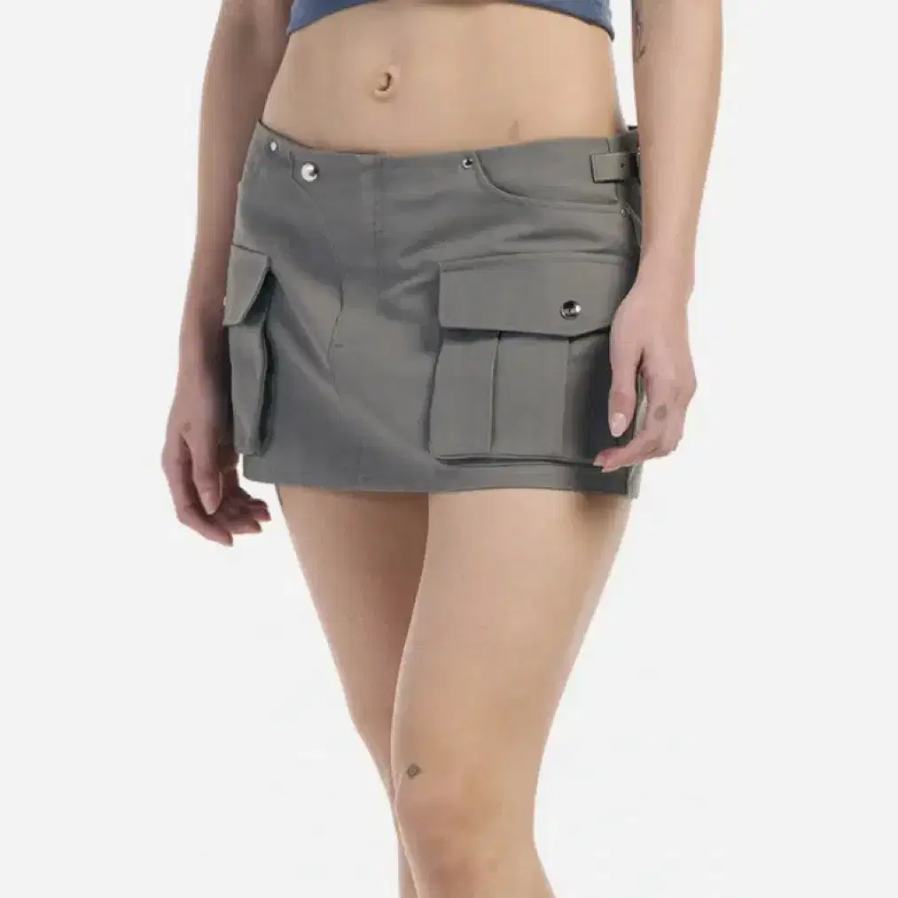 셋업이엑스이 치마 Micro mini cargo Skirt pants