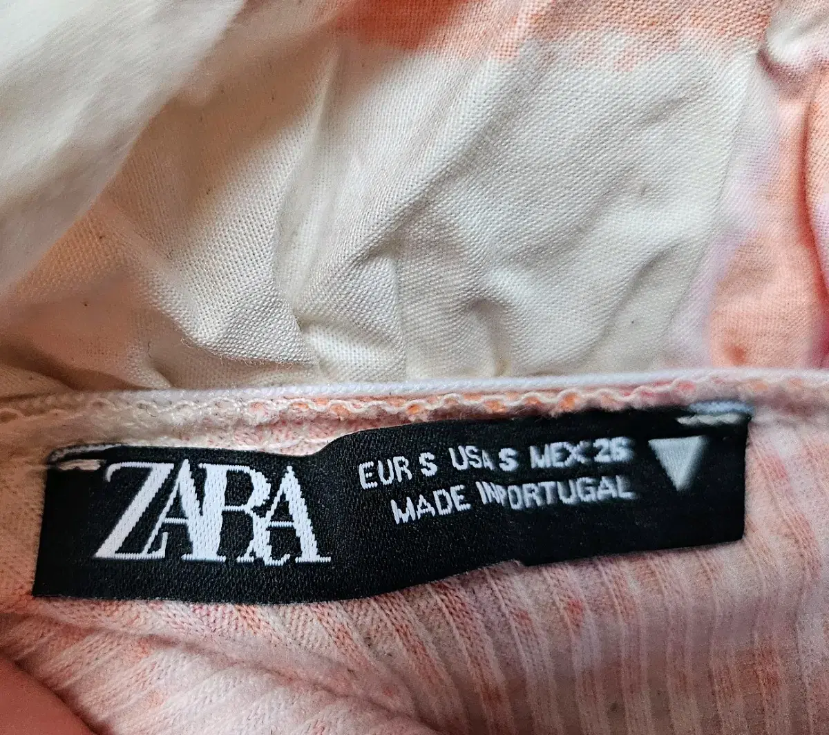 ZARA 꽃 비대칭 민소매 탑