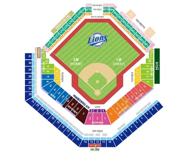 준PO lg트윈스 vs 삼성 라이온즈 2차전 3루 스카이지정석 2연석