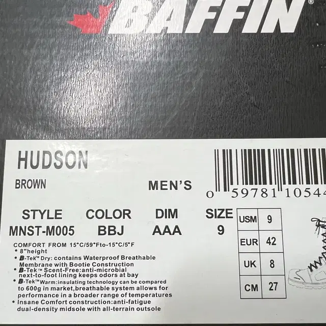 BAFFIN HUDSON 270mm