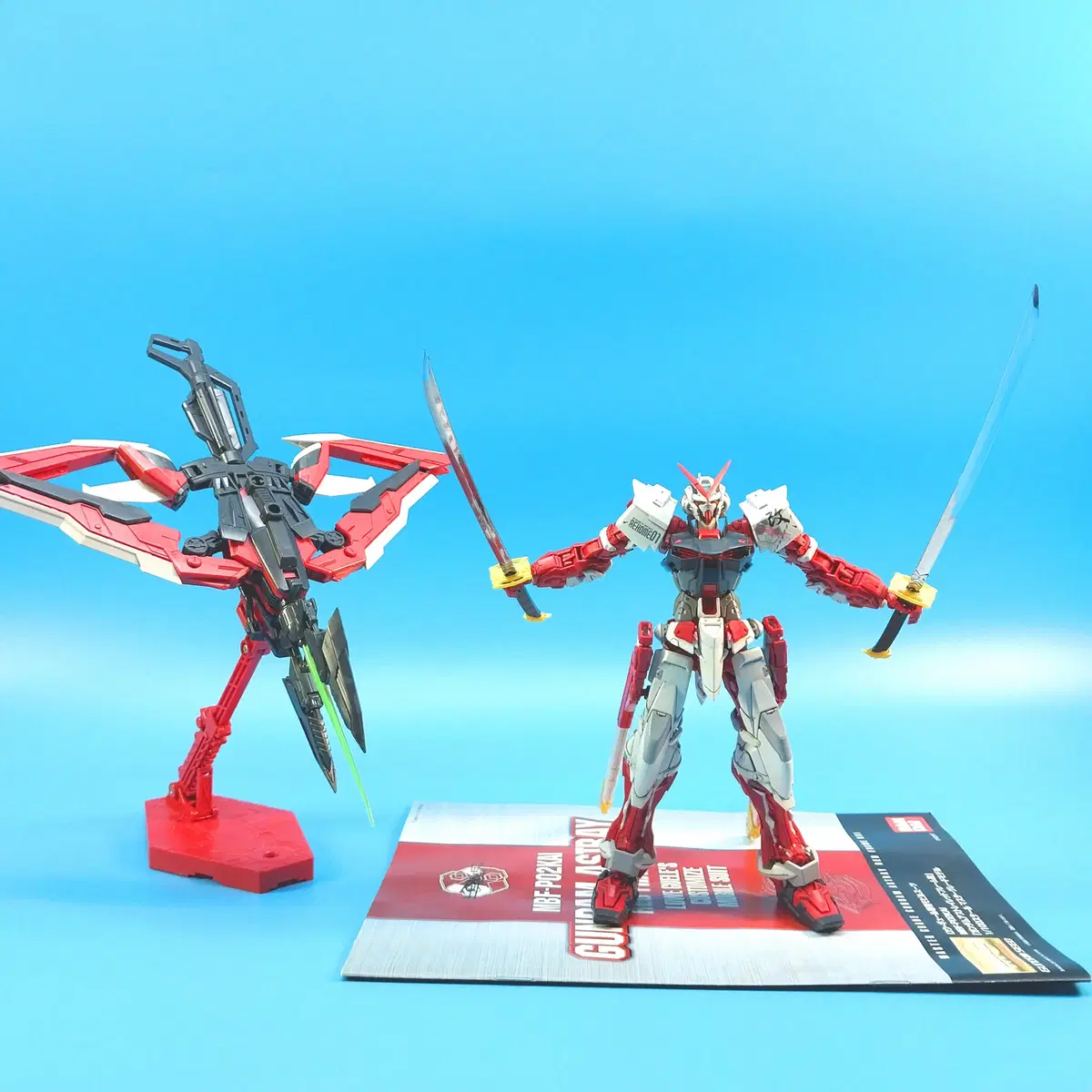 MG Astra Lay Red Frame Partial Painted Seed VANDAI Gundam Resin Statue