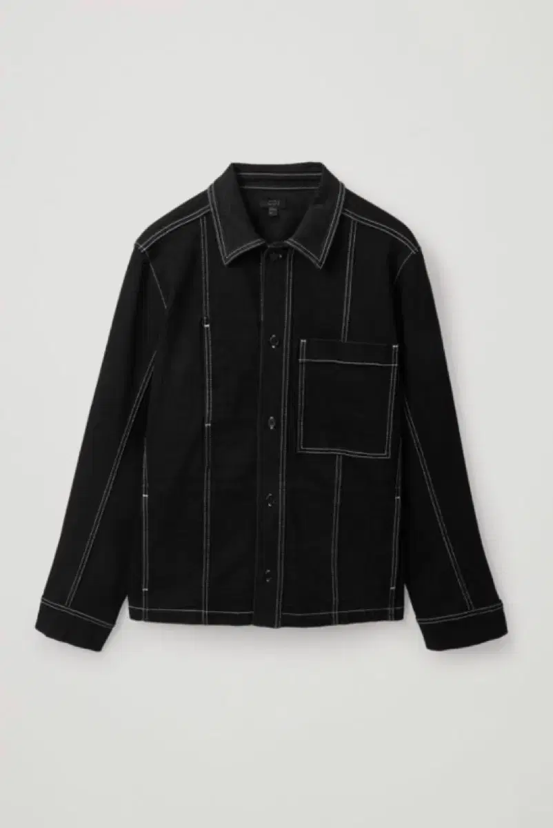 Cos Topstitching Denim Shirt