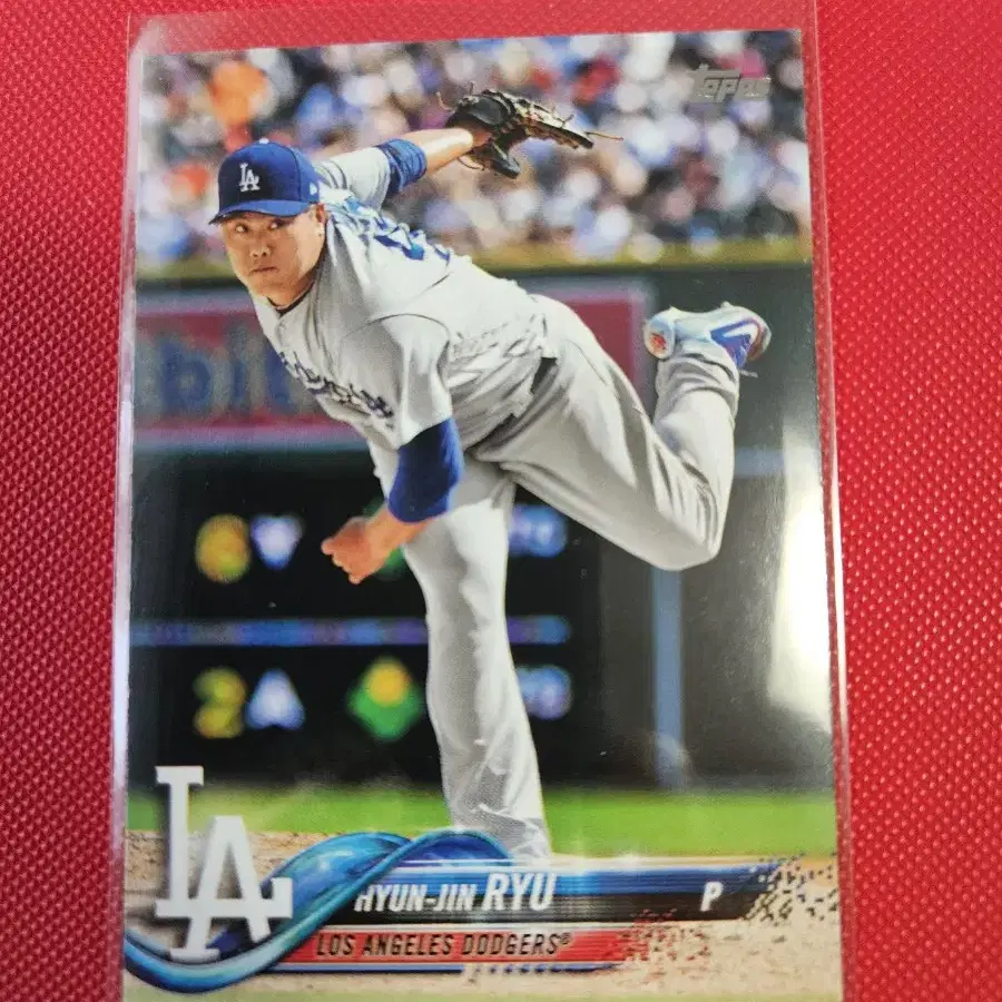 류현진 2018 Topps Update base 카드