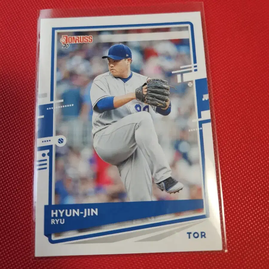 류현진 2020 Panini Donruss base 카드