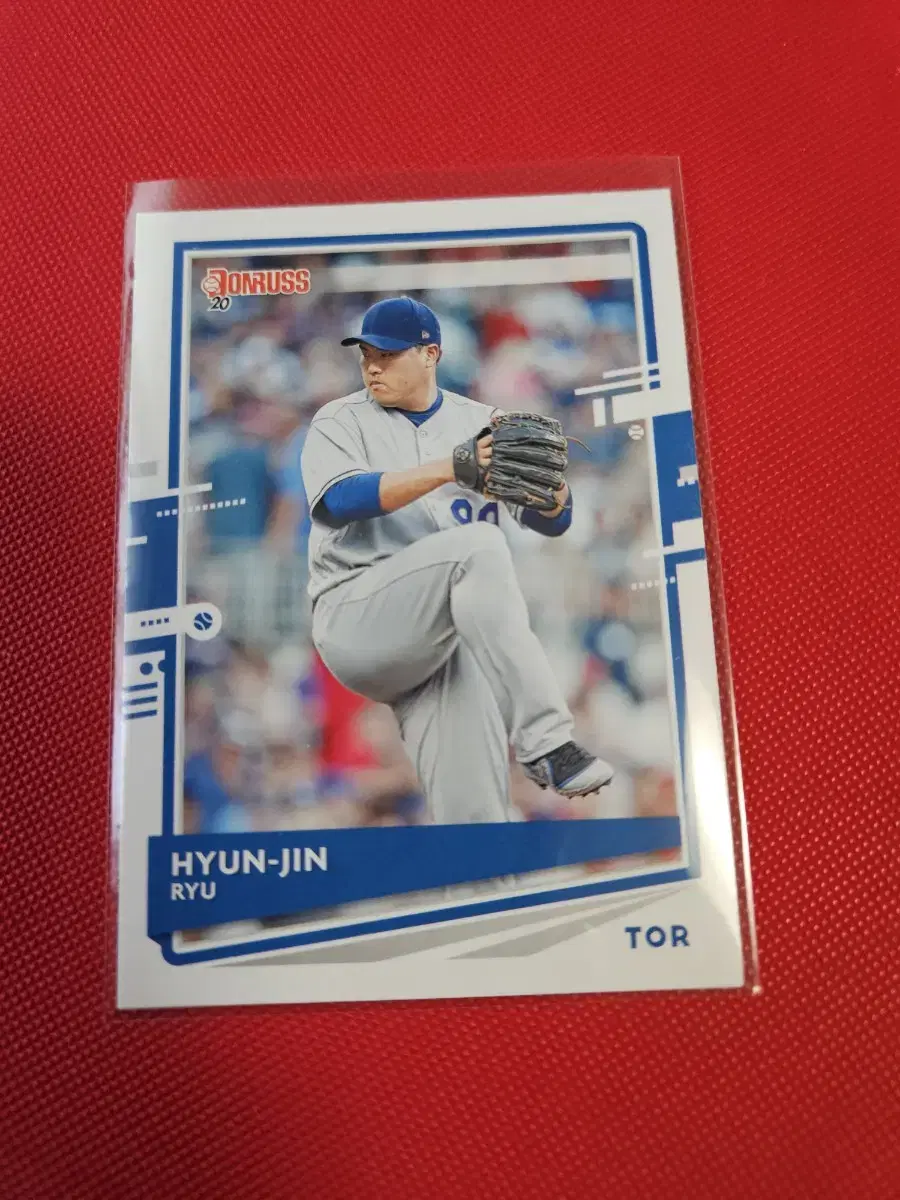 류현진 2020 Panini Donruss base 카드