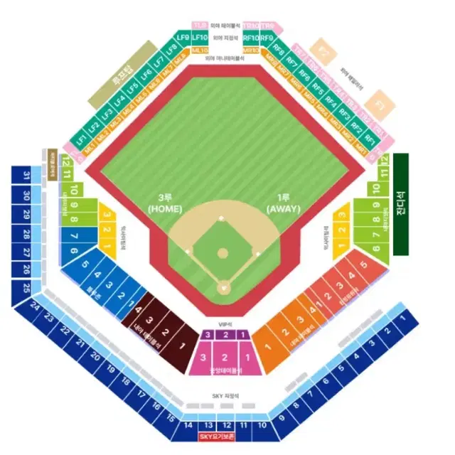 플레이오프2차전 3루 스카이 18구역 통로쪽 2연석 양도