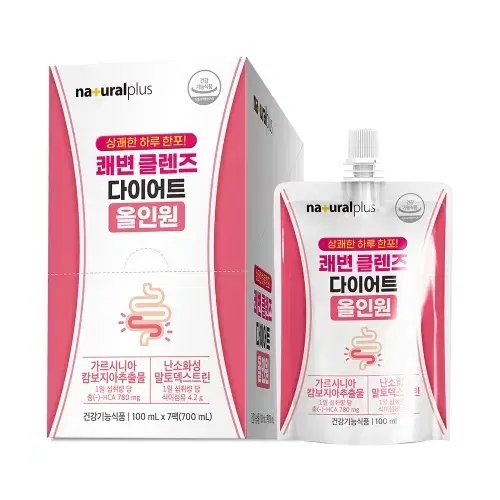 내츄럴플러스 쾌변 클렌즈 다이어트 올인원 100ml x 7팩 x2BOX