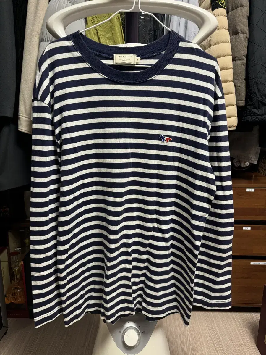 Maison Kitsune Dangara Striped T-shirt XL