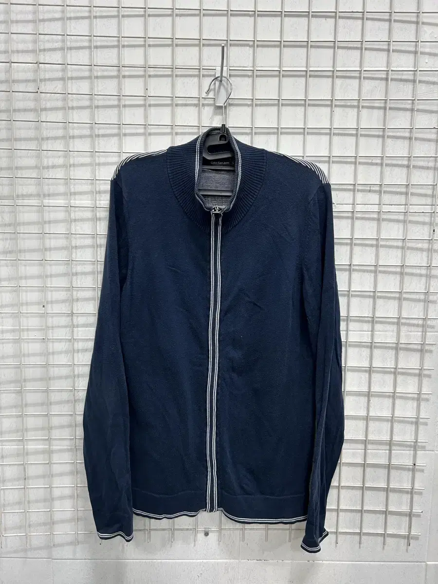 [Calvin Klein Men's Zip-up Knit L