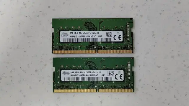 SK 하이닉스 ddr4 8gb 노트북 램 X 2EA (PC4 노트북 램)