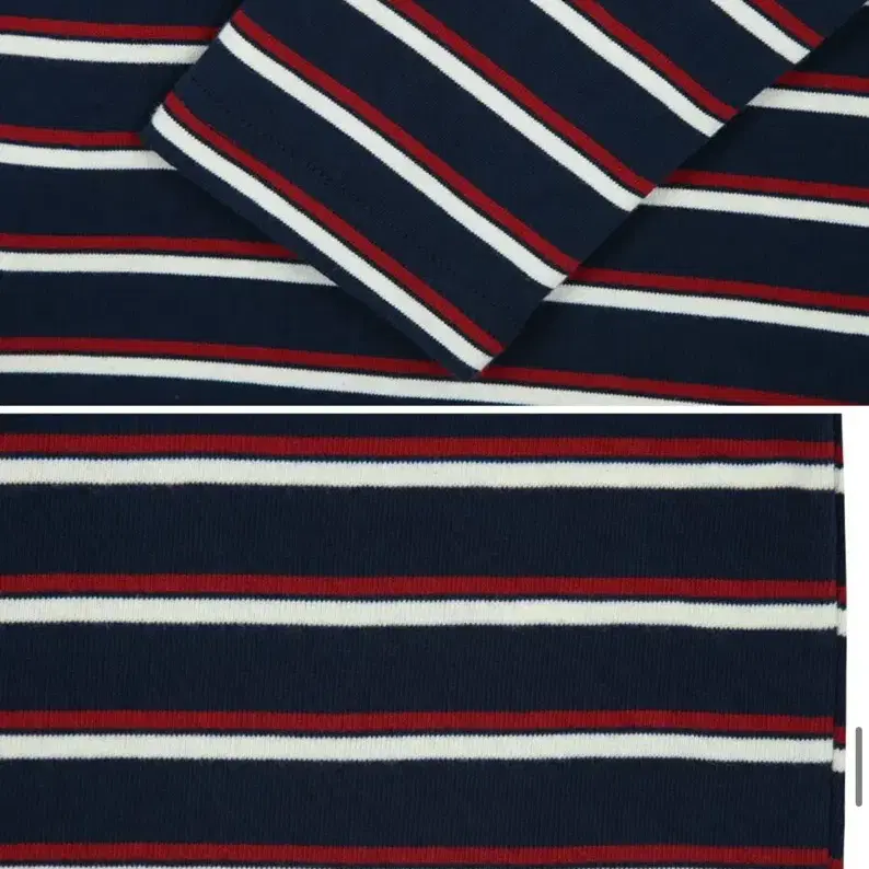 틸아이다이 Bonheur stripe cotton t-shirt_Navy