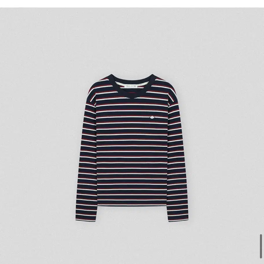 틸아이다이 Bonheur stripe cotton t-shirt_Navy