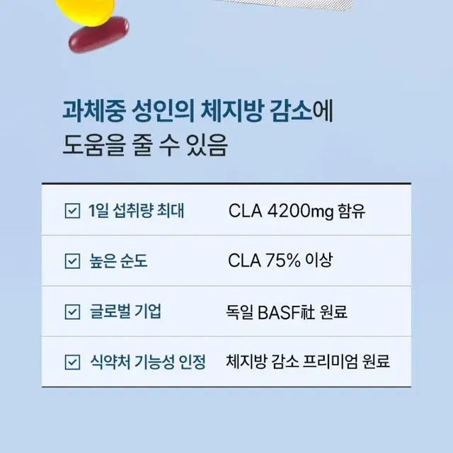 [1+1] 체지방 집중 관리 CLA 다이어트 지방 집중 팻컷 4200