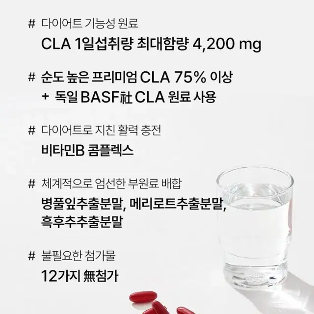 [1+1] 체지방 집중 관리 CLA 다이어트 지방 집중 팻컷 4200