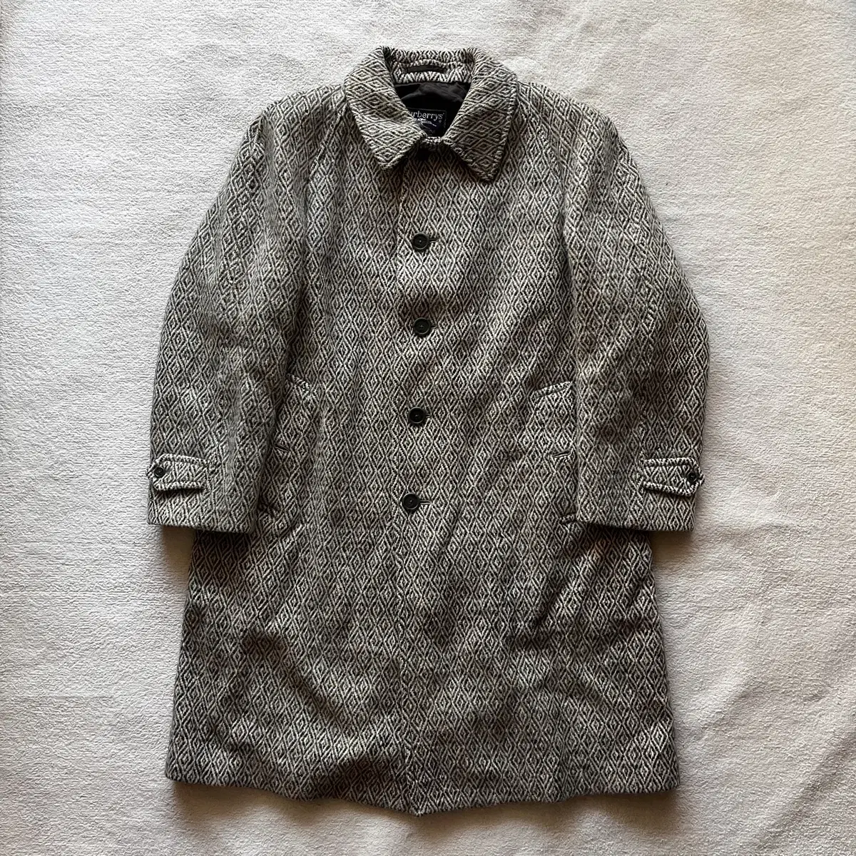 Burberry Irish Tweed Balmacan Coat in Balmacan