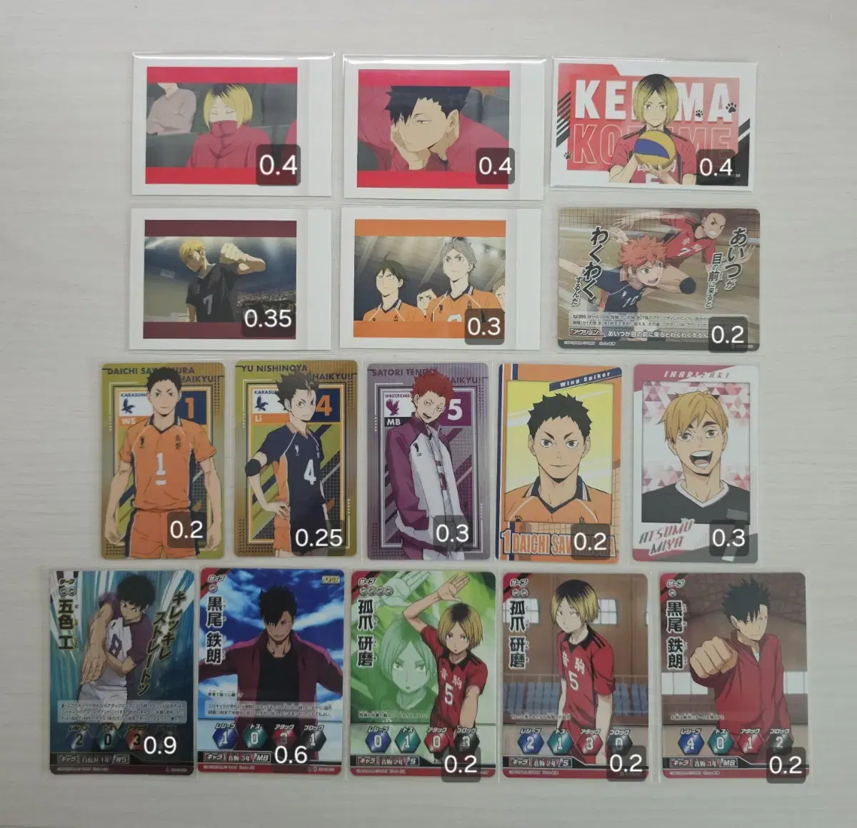 Haikyuu Barbaka Cheer Pashakore Snapmade Metal Clear kard sticker Union