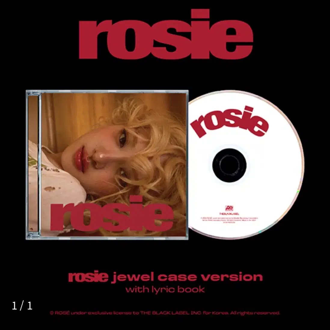 (가격 변경 x)로제 Rosie 솔로 앨범 공동구매(특전 x, 앨범만)