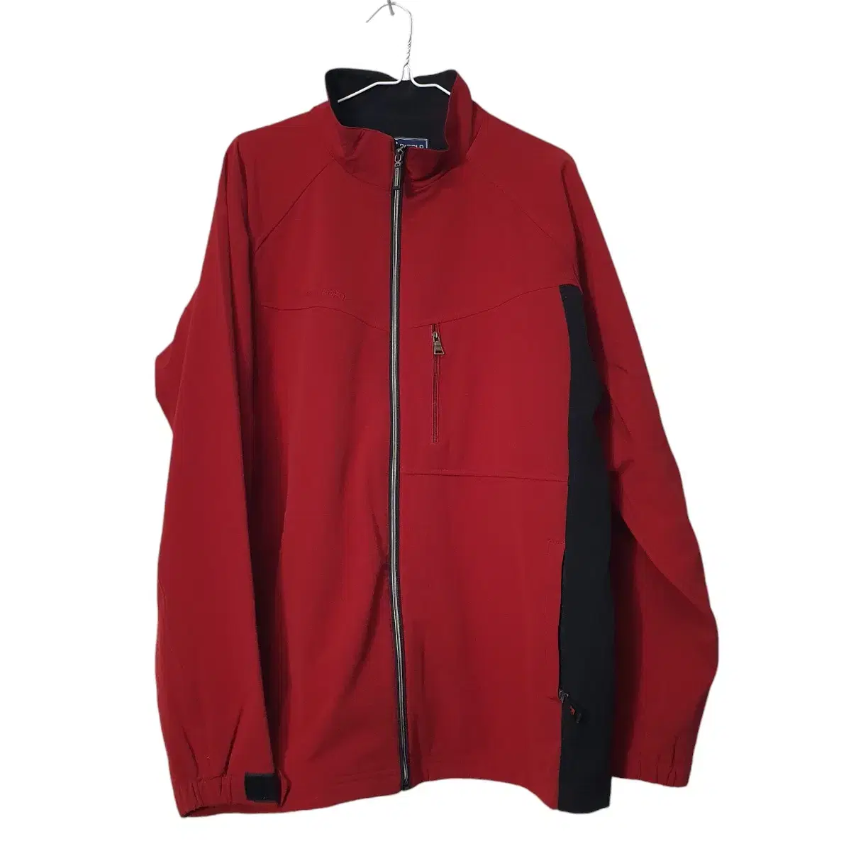 (Runs large 2XL 110) Marco Polo Dotted Windbreaker Red