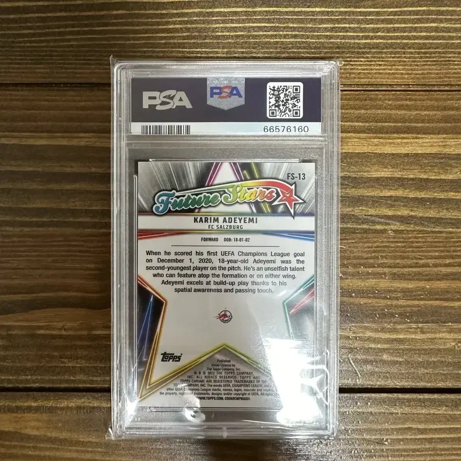 2021-22 탑스 크롬 S/E UCL 카림 아데예미 PSA10