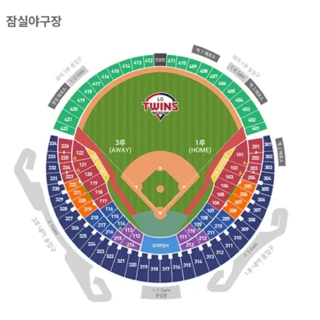 [최저가/명당] 플레이오프 4차전 LG vs 삼성 외야 408 2연석