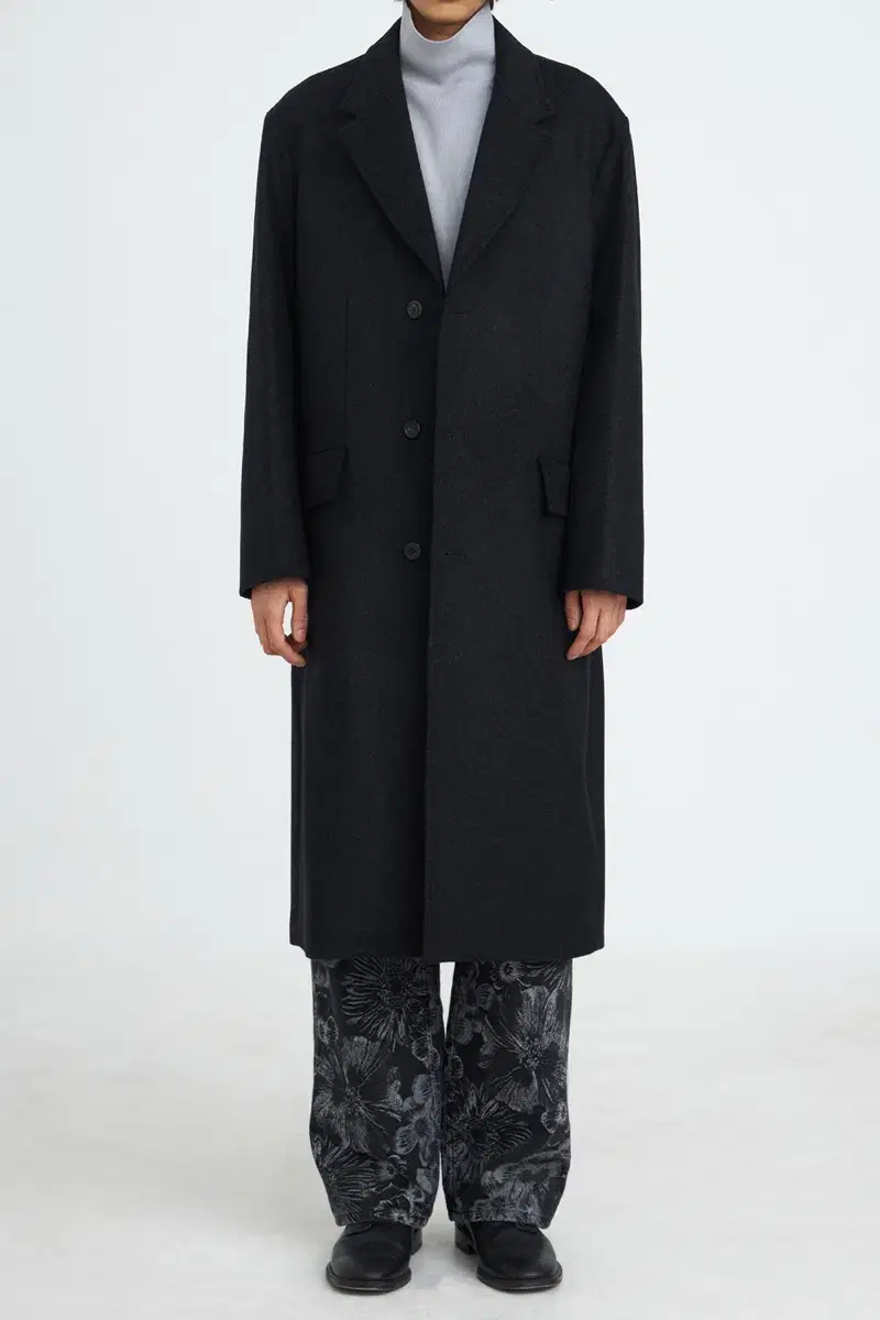 U / 21FW Chesterfield Coat Charcoal / S