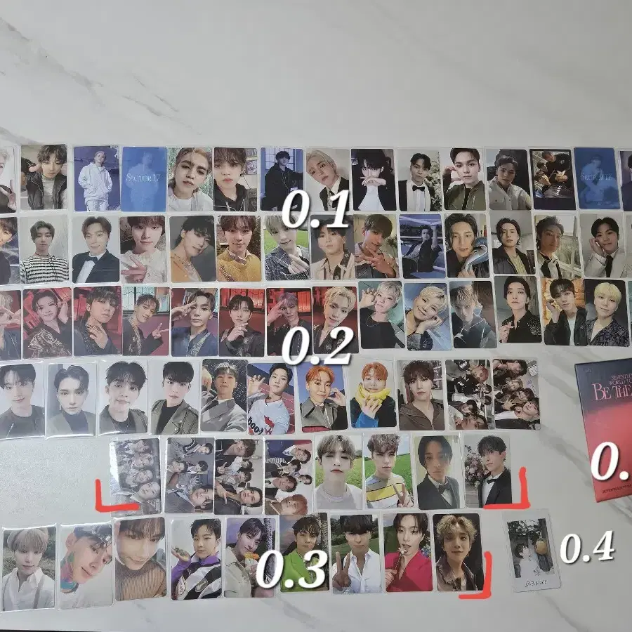 세븐틴 포카 seventeen photocards