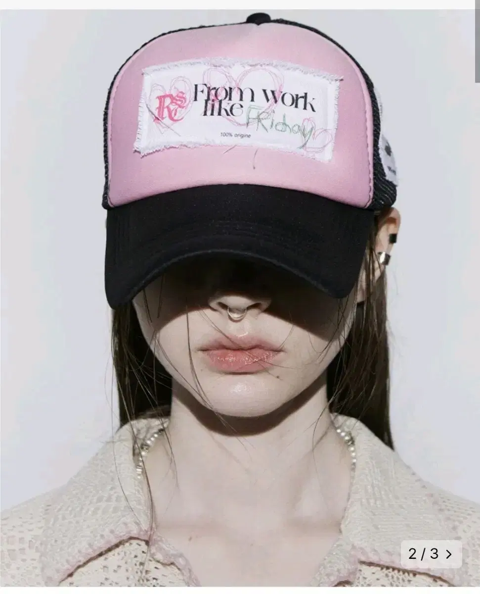 rsc rssc ROSE MESH TRUCKER CAP 메쉬 볼캡 핑크