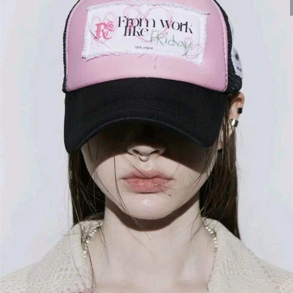 rsc rssc ROSE MESH TRUCKER CAP 메쉬 볼캡 핑크